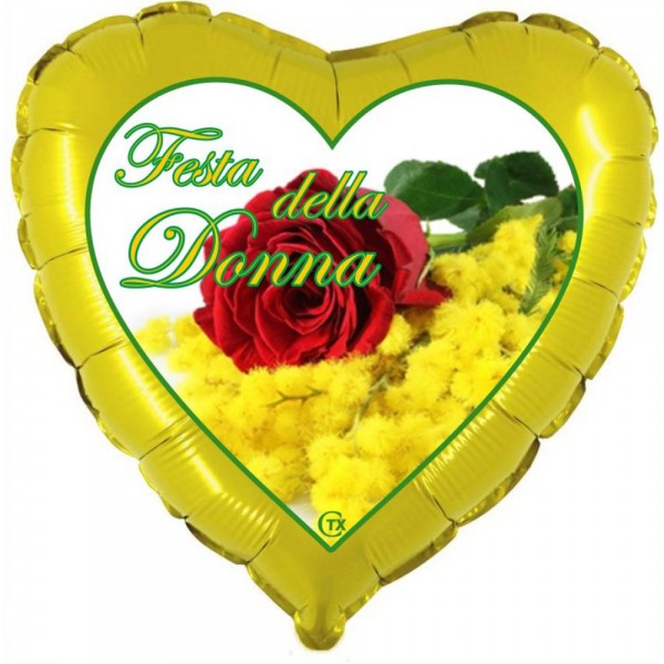 Palloncino Cuore Festa della Donna...