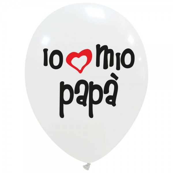 100 palloncini in lattice Amo Il Mio...