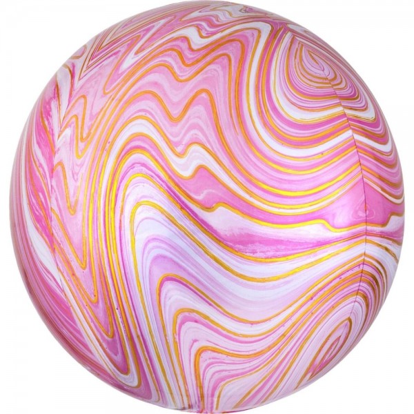 Palloncino Marblez Rosa 16" - 1 pezzo