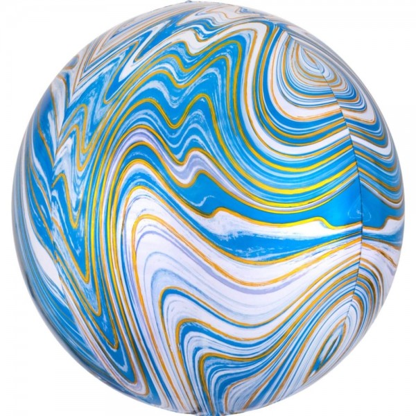 Palloncino Marblez Blu 16" - 1 pezzo