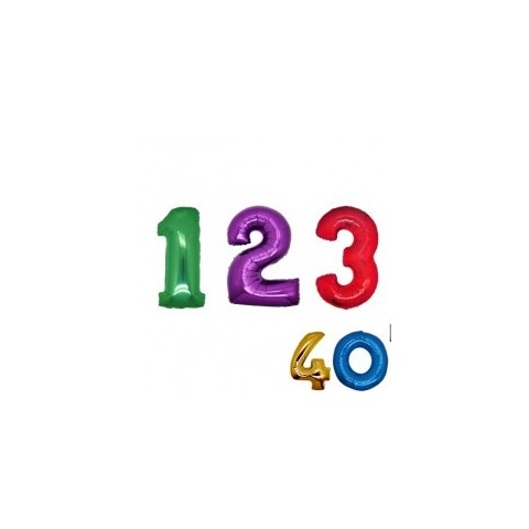 Numeri 102 cm - 40" mylar